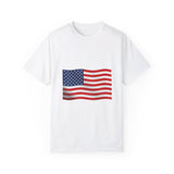 American Flag  Unisex Garment-Dyed T-shirt