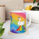 Rainbow  with swan  Mug