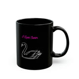 Love swan  Black Mug