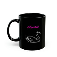 Love swan  Black Mug