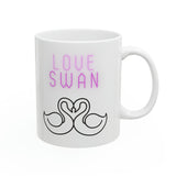 Love Swan  white  Mug