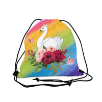 Swan  Outdoor Drawstring Bag