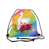 Swan  Outdoor Drawstring Bag