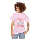 Two Swans in Love Unisex Heavy Cotton Tee