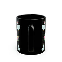 Swans Mom and baby... 11oz Black Mug