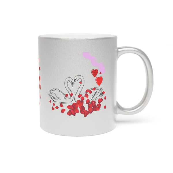 Love  is  ...!  Metallic Mug (Silver)