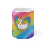 Rainbow  with swan  Mug