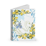 Lemon Swan Spiral Notebook