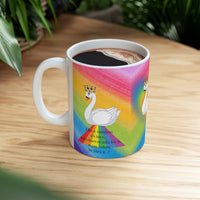 Rainbow  with swan  Mug