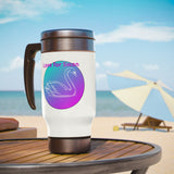 Love for Swan  Stainless Steel Travel Mug with Handle,
