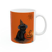 Halloween Theme White Ceramic Mug