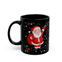 Santa Claus Black Mug