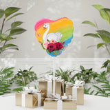 Swan with flower Balloon