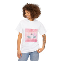 Two Swans in Love Unisex Heavy Cotton Tee