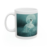 Swan Romantic Night Ceramic Coffee Mug