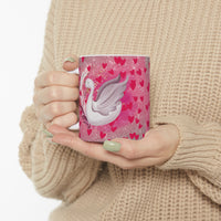 Pink Swan Ceramic Mug