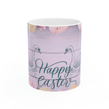 Happy Easter Swan Ceramic Coffee Mug