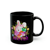 Happy Easter Black Mug