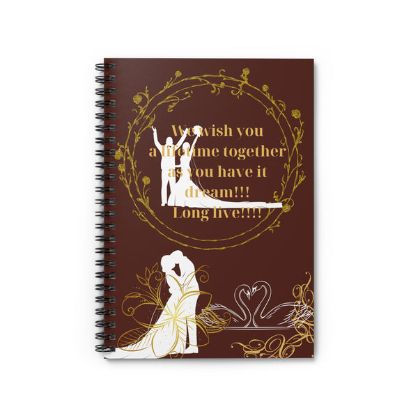 Wedding greeting book  Spiral Notebook