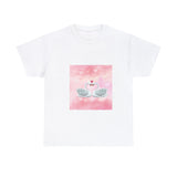 Two Swans in Love Unisex Heavy Cotton Tee