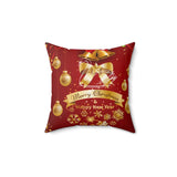 Christmas Spun Polyester Square Pillow