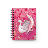 Swan pink  Spiral Bound Journal