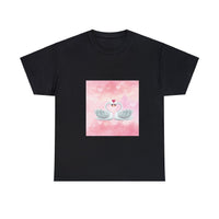 Two Swans in Love Unisex Heavy Cotton Tee