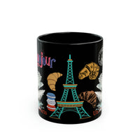 Un Cygne à Paris 11oz Black Mug