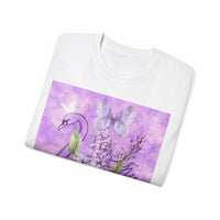 Lilac with Swan Unisex Ultra Cotton Tee