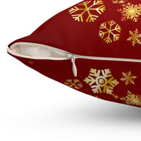 Christmas Spun Polyester Square Pillow