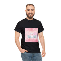 Two Swans in Love Unisex Heavy Cotton Tee