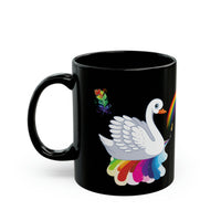 Rainbow with  swan