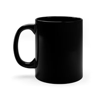 We Love Swans Black Mug