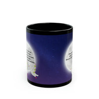 Night sky with swan  Black Mug