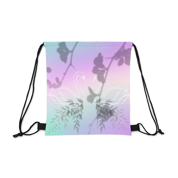 Swan  Outdoor Drawstring Bag