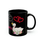 Happy Valentines Black Mug