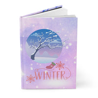 Winter  with  Swan Hardcover Journal Matte