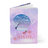 Winter  with  Swan Hardcover Journal Matte