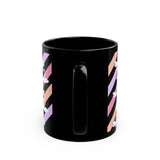 A Swans in colorful Background  Black Mug