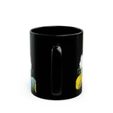 Happy Easter Swans  Black Mug