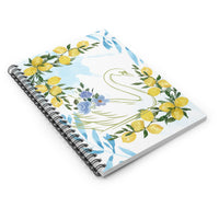 Lemon Swan Spiral Notebook