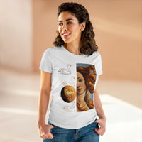 Aphrodite With Swans Women's Midweight Cotton Tee