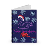 Love For Swan Spiral Notebook - Ruled Line