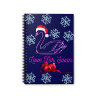 Love For Swan Spiral Notebook - Ruled Line