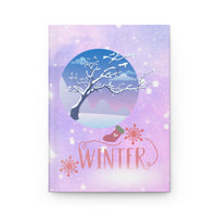 Winter  with  Swan Hardcover Journal Matte