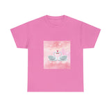 Two Swans in Love Unisex Heavy Cotton Tee