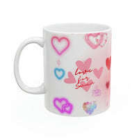 Cute Little Hearts Ceramic Mug 11oz