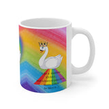 Rainbow  with swan  Mug