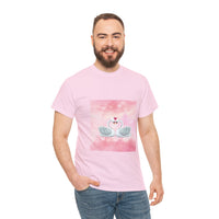 Two Swans in Love Unisex Heavy Cotton Tee