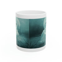 Swan Romantic Night Ceramic Coffee Mug